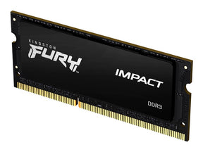 Kingston FURY Impact - DDR3L - módulo - 8 GB - SO DIMM 204-pinos - 1866 MHz / PC3L-14900 - CL11 - 1.35 / 1.5 V - unbuffered - sem ECC - preto