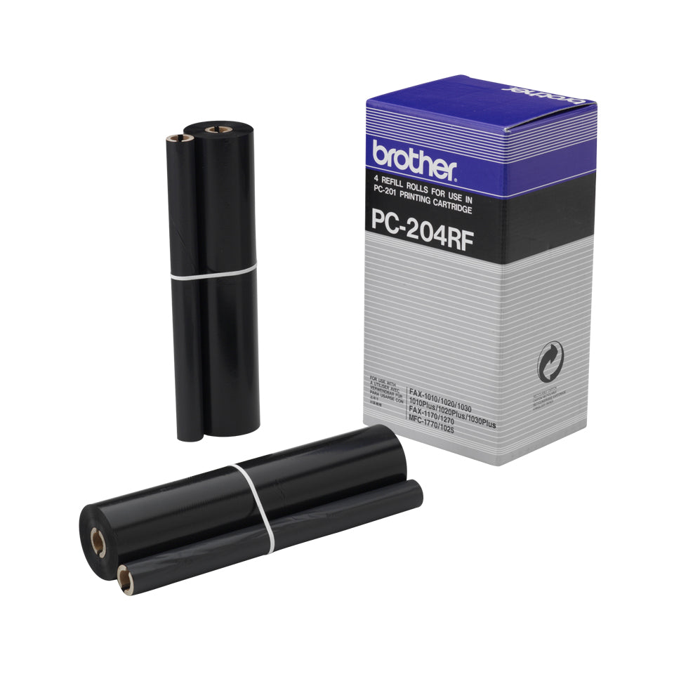 Brother - Pack de 4 - Negro - Recambio de cartucho de tinta de impresión (transferencia térmica) - para Brother MFC-1770, 1780, 1870, 1970, FAX-10XX, IntelliFAX 1170, 1270, 15XX, PC201