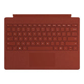Microsoft Surface Pro Signature Type Cover - Teclado - com trackpad - retroiluminação - Português - vermelho papoila - comercial - para Surface Pro (meados de 2017), Pro 3, Pro 4