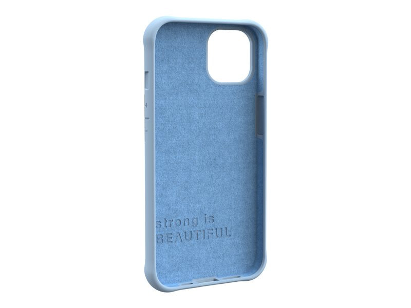 [U] Protective Case for iPhone 13 5G [6.1-inch] - Dot Cerulean - Tampa posterior para telemóvel - compatibilidade MagSafe - silicone líquido - azul celeste - 6.1" - para Apple iPhone 13