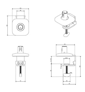 Viewprime desk clamp - mount