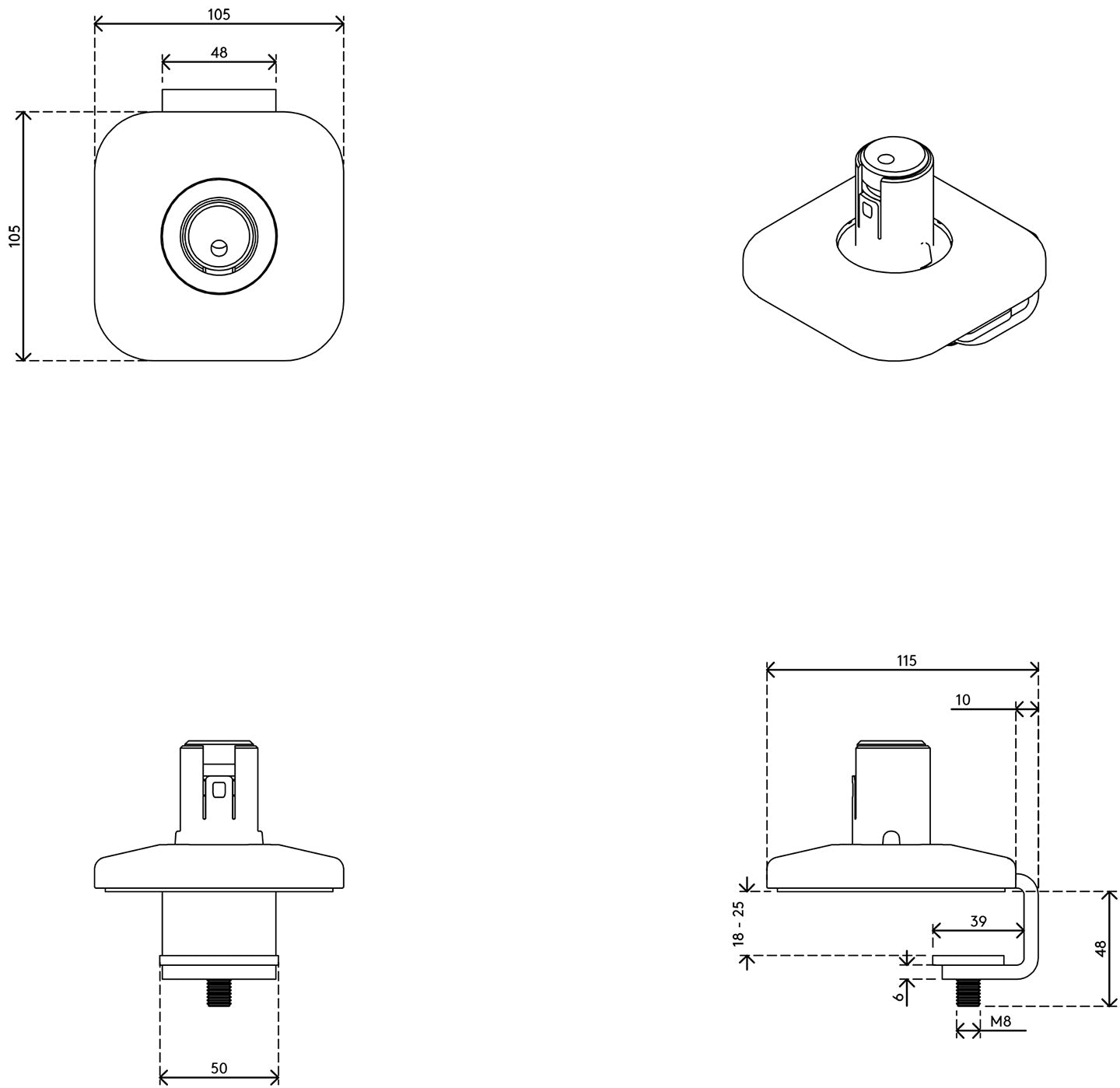 Viewprime desk clamp S - mount