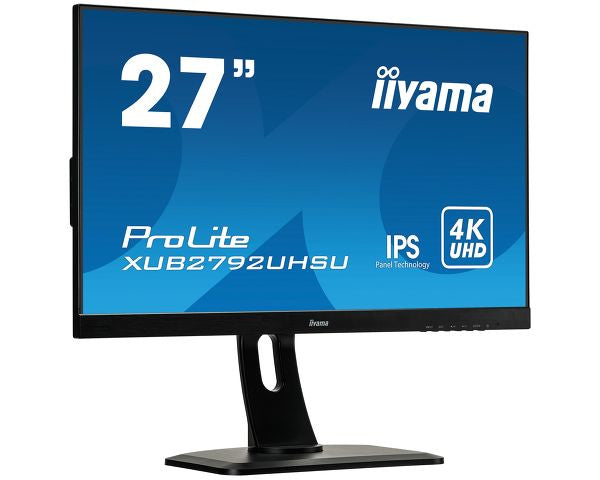 iiyama ProLite - Monitor LED - 27" (26.9" visível) - 3840 x 2160 4K @ 60 Hz - IPS - 300 cd/m² - 1000:1 - 4 ms - HDMI, DVI, DisplayPort - altifalantes - preto