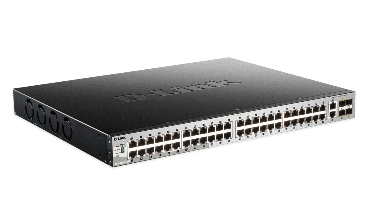 D-LINK SWITCH 48X10/100/1000BASE-T POE 370W L3 STACK MANAG 2X 10GBASE-T + 4XSFP+
