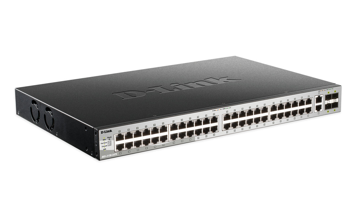 D-LINK SWITCH 48X10/100/1000BASE-T L3 STACK MANAGED 2X10GBASE-T PORTS + 4XSFP+