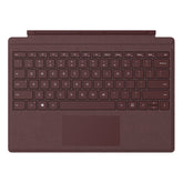 Microsoft Surface Go Signature Type Cover - Teclado - com trackpad, acelerómetro - retroiluminação - Português - borgonha - comercial - para Surface Go