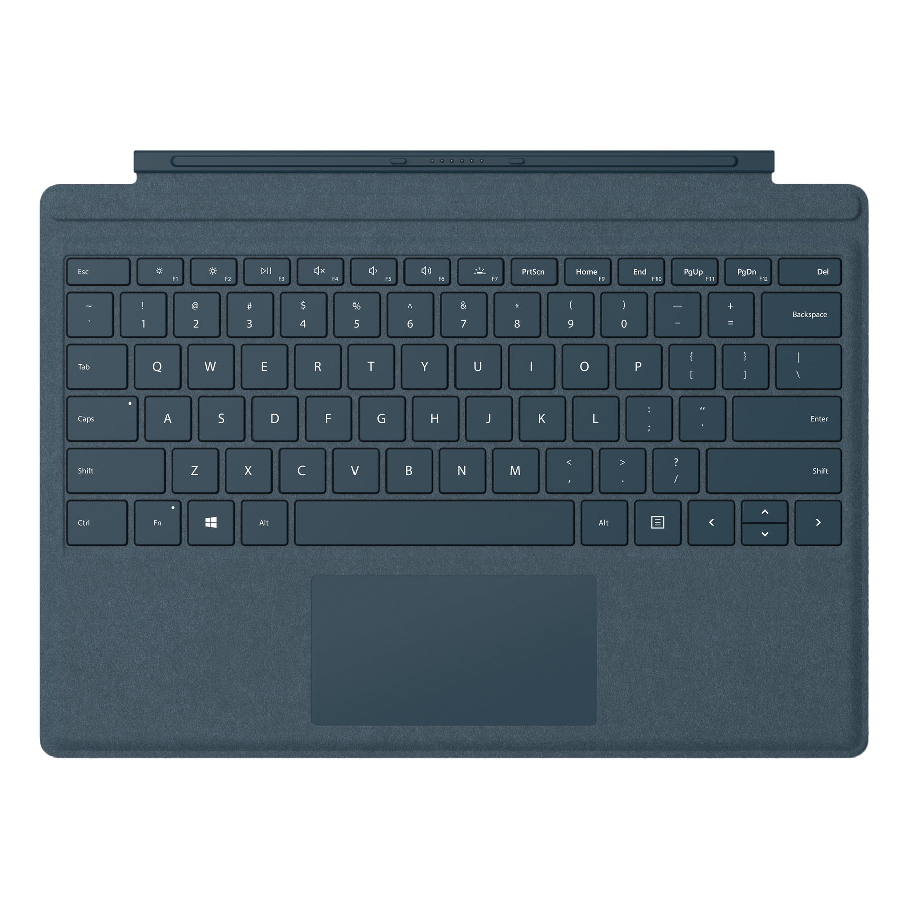 Microsoft Surface Go Signature Type Cover - Keyboard - with trackpad, accelerometer - backlit - English - cobalt blue - commercial - for Surface Go