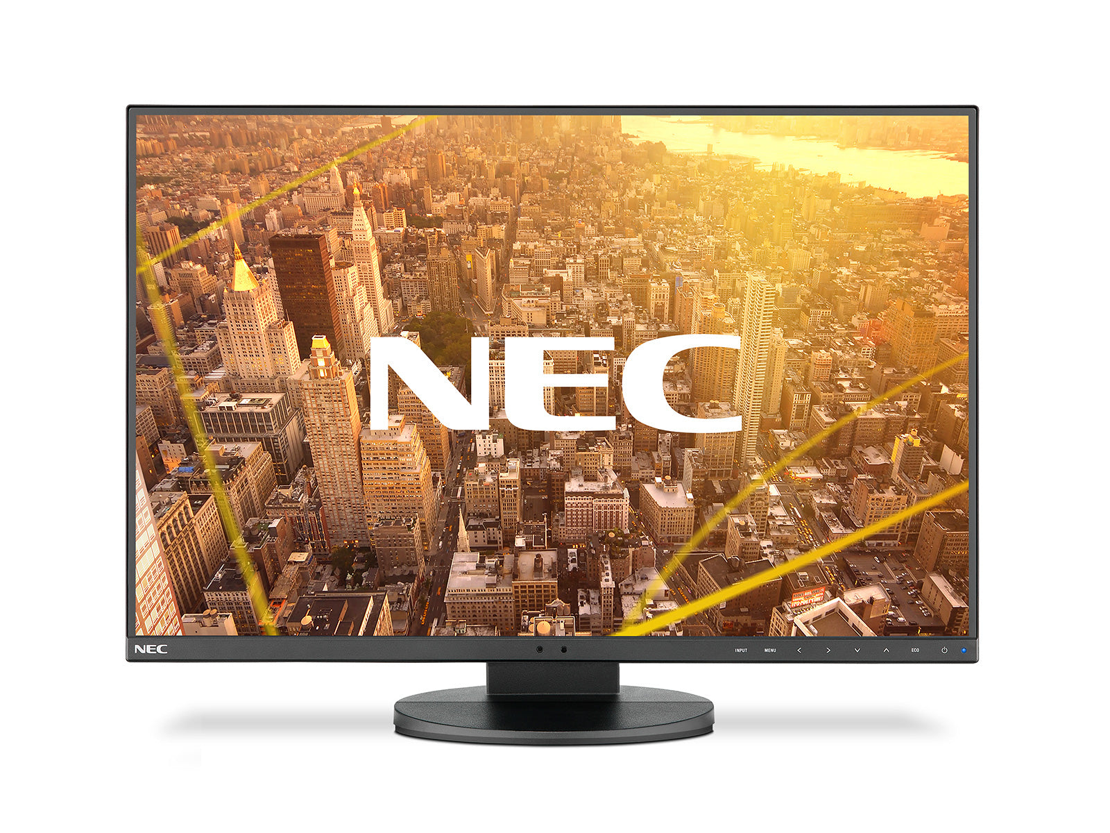 NEC MultiSync EA241WU-BK - Monitor LED - 24" - 1920 x 1200 @ 60 Hz - IPS - 300 cd/m² - 1000:1 - 5 ms - HDMI, DVI-D, VGA, DisplayPort - altifalantes - preto