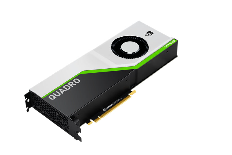 NVIDIA Quadro RTX 8000 - Graphics Card - Quadro RTX 8000 - 48 GB GDDR6 - PCIe 3.0 x16 - 4 x DisplayPort, USB-C - Adapters Included