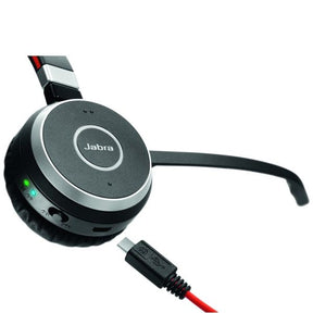 Jabra Evolve 65 UC stereo - Headphones - on ear - bluetooth - wireless - NFC - USB (6599-829-409)