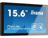 iiyama ProLite TF1634MC-B7X - Monitor LED - 15.6" - bisel abierto - pantalla táctil - 1920 x 1080 Full HD (1080p) @ 60 Hz - IPS - 450 cd/m² - 700:1 - 25 ms - HDMI, VGA, DisplayPort - negro mate