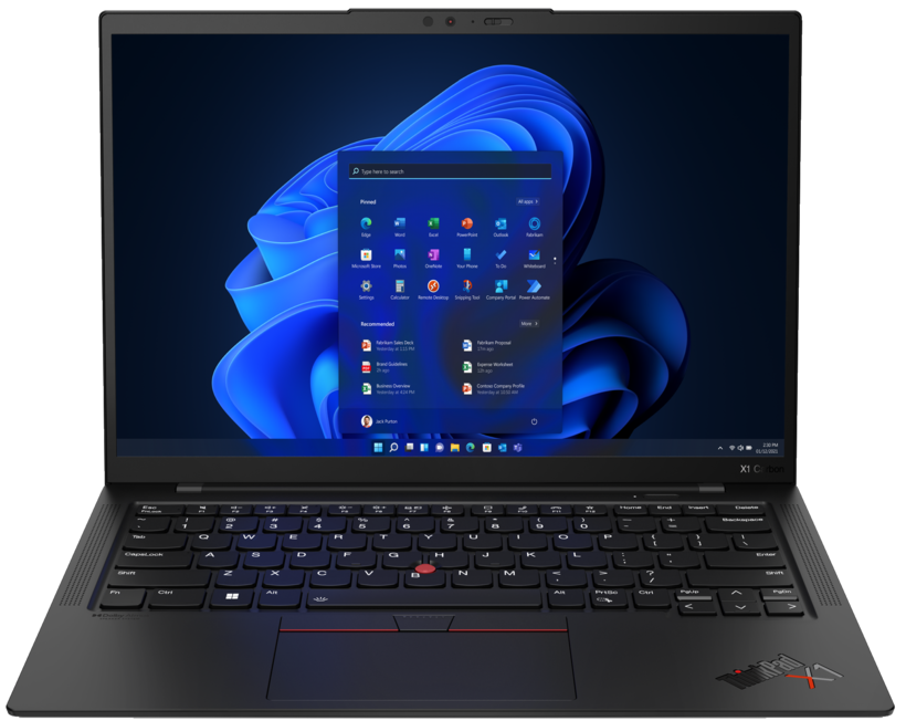 Lenovo ThinkPad X1 Carbon Gen 10 21CB - 180 degree hinge design - Intel Core i7 1260P / 2.1GHz - Evo - Win 11 Pro - Iris Xe Graphics - 16 GB RAM - 512 GB SSD TCG Opal Encryption 2, NVMe, Performance - 14 " IPS 1920 x 1200 - NFC, Wi-Fi 6E -