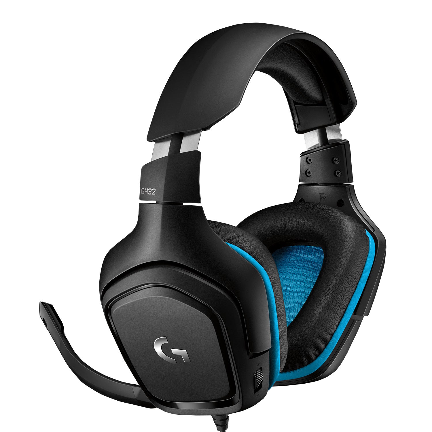 Logitech Gaming Headset G432 - Auscultadores - canal 7.1 - tamanho completo - com cabo - USB, macaco de 3,5 mm - preto