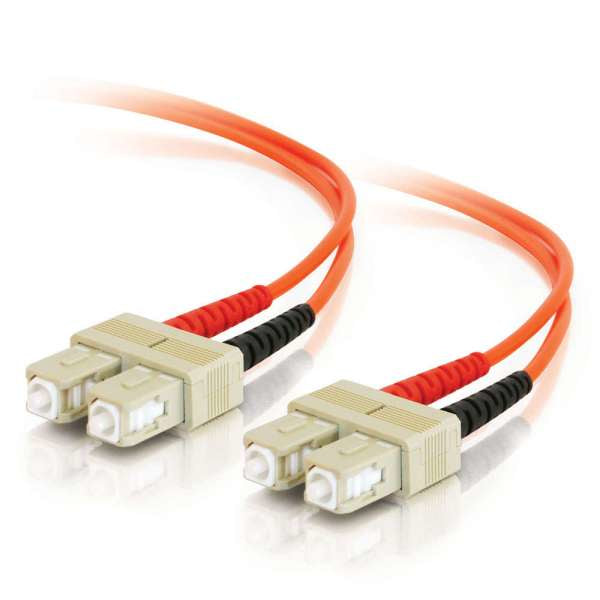 C2G Low-Smoke Zero-Halogen - Patch cable - SC multi-mode (M) to SC multi-mode (M) - 3 m - fiber optic - 50 / 125 micron - orange