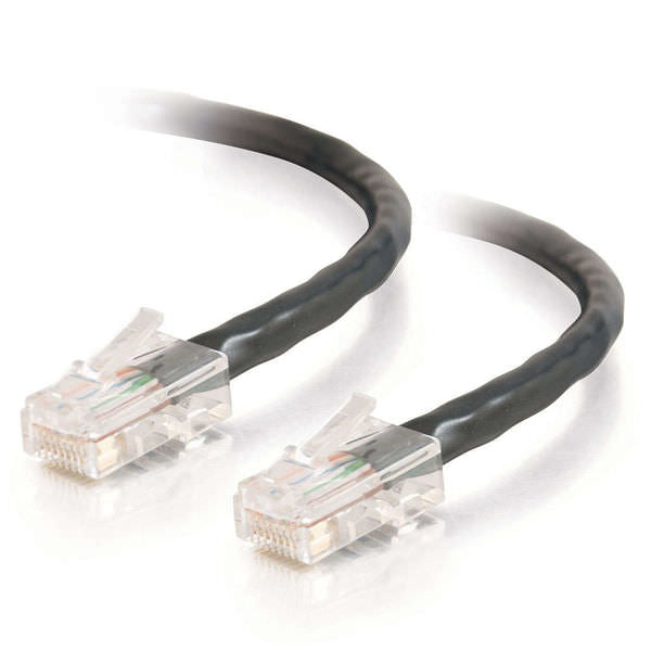 C2G Cat5e Non-Booted Unshielded (UTP) Network Crossover Patch Cable - Crossover Cable - RJ-45 (M) to RJ-45 (M) - 5 m - PTNB - CAT 5e - braided, uniboot - black