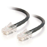 Cable de conexión cruzado de red C2G Cat5e sin arranque y sin blindaje (UTP) - Cable cruzado - RJ-45 (M) a RJ-45 (M) - 1 m - PTNB - CAT 5e - trenzado, uniboot - negro