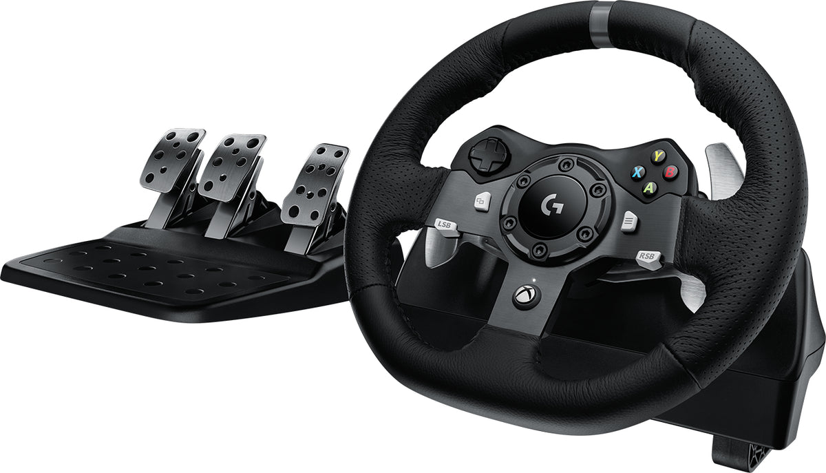 Logitech G920 Driving Force - Conjunto de volante e pedais - com cabo - para Microsoft Xbox One