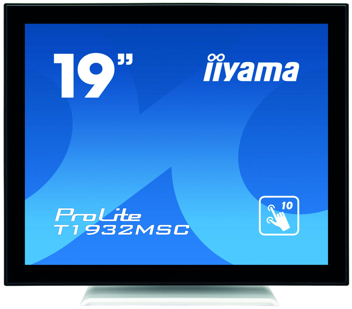 iiyama ProLite T1932MSC-W5AG - LED monitor - 19" - touch screen - 1280 x 1024 - IPS - 250 cd/m² - 1000:1 - 14 ms - HDMI, VGA, DisplayPort - speakers - white