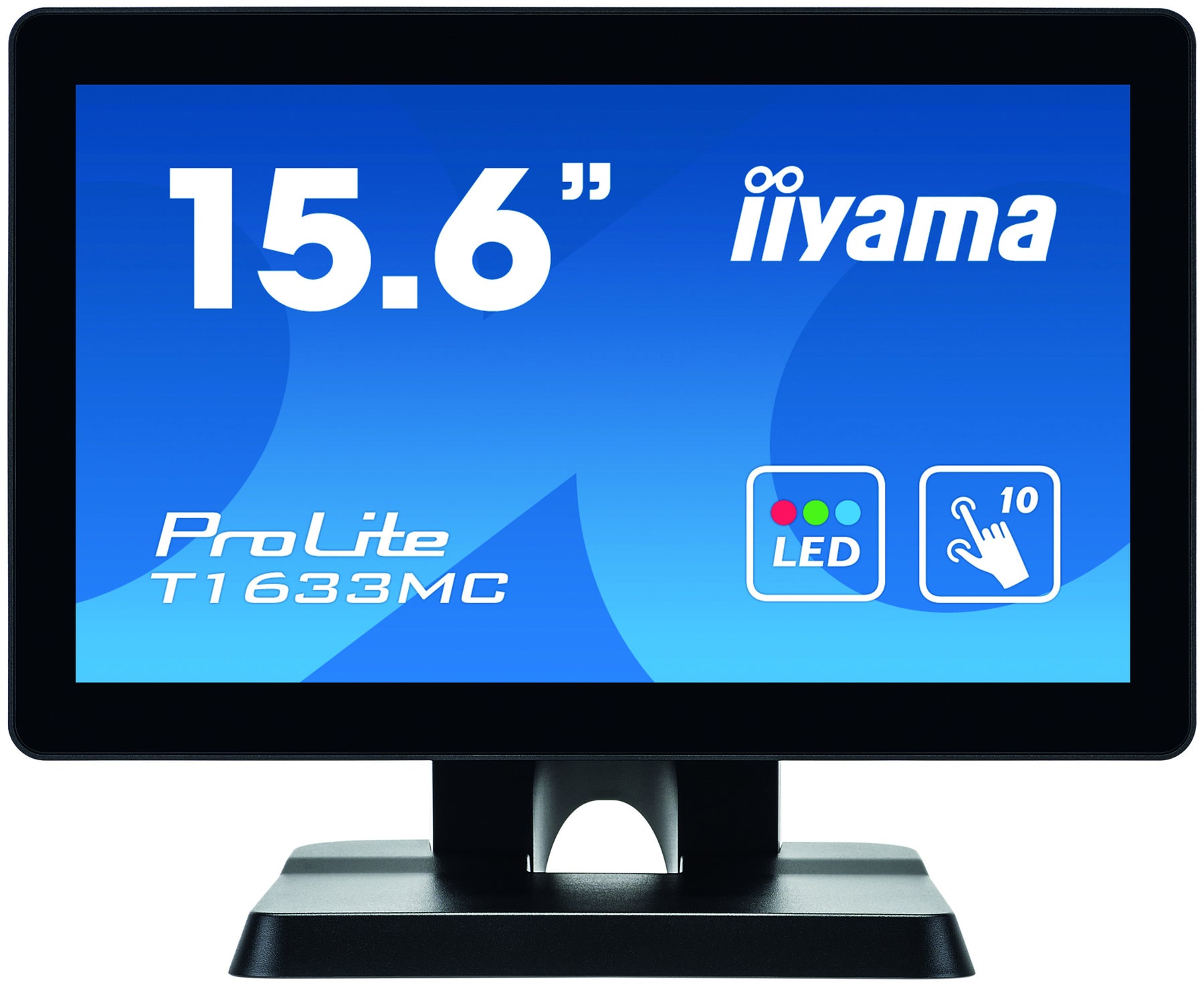 iiyama ProLite T1633MC-B1 - Monitor LED - 15.6" - ecrã de toque - 1366 x 768 @ 60 Hz - TN - 300 cd/m² - 500:1 - 8 ms - HDMI, VGA, DisplayPort - preto, mate