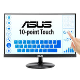 ASUS VT229H - LED monitor - 21.5" - touch screen - 1920 x 1080 Full HD (1080p) - IPS - 250 cd/m² - 1000:1 - 5 ms - HDMI, VGA - speakers - black