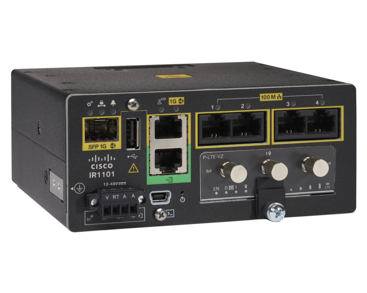 Cisco Industrial Integrated Services Router 1101 - Router - 4 port switch - GigE - WAN ports: 2