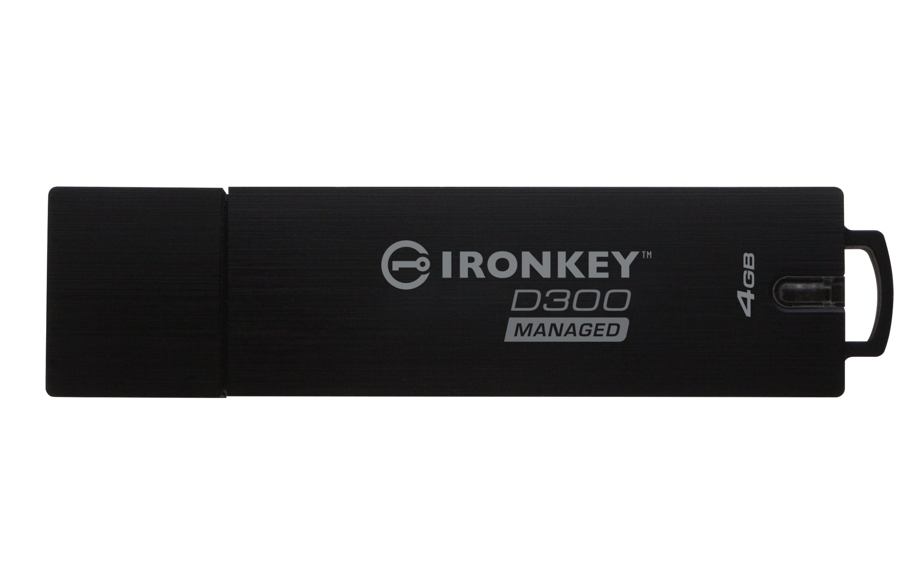 IronKey D300S Managed - Drive flash USB - encriptado - 4 GB - USB 3.1 Gen 1 - FIPS 140-2 Level 3 - Compatível com TAA