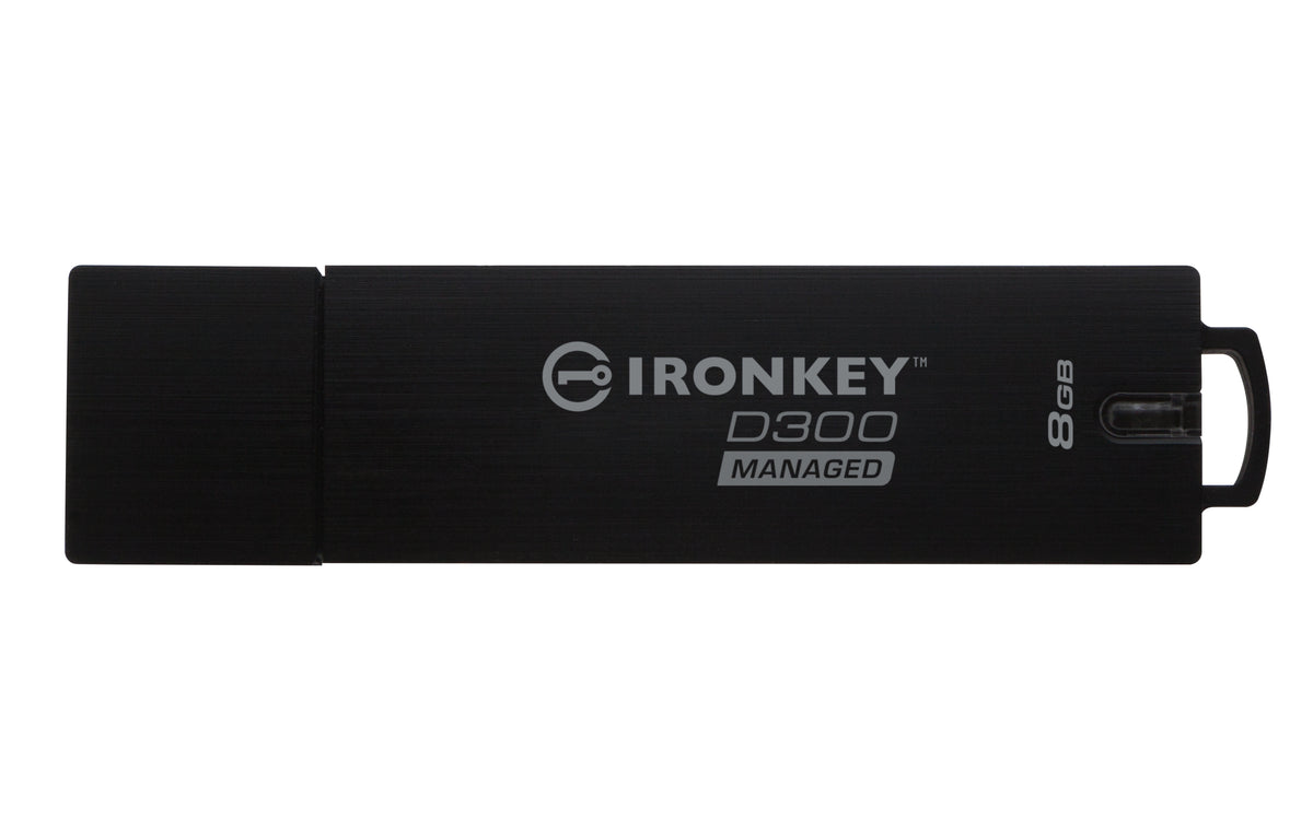 IronKey D300S Managed - USB Flash Drive - Encrypted - 8 GB - USB 3.1 Gen 1 - FIPS 140-2 Level 3 - TAA Compliant