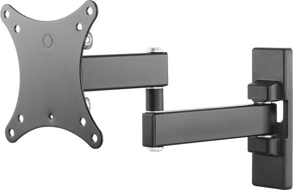 VISION Monitor Wall Arm Mount - LIFETIME WARRANTY - fits display 13-27" with VESA sizes 75 x 75, 100 x 100 - sturdy cold-rolled steel - after-installation leveling - reach from wall 44-282 mm / 1.7-11" - thumbscrews for fixing display - SWL 15 kg /