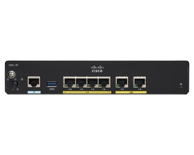 Cisco Integrated Services Router 927 - Router - mdm cableado - Switch de 4 puertos - GigE - Puertos WAN: 2