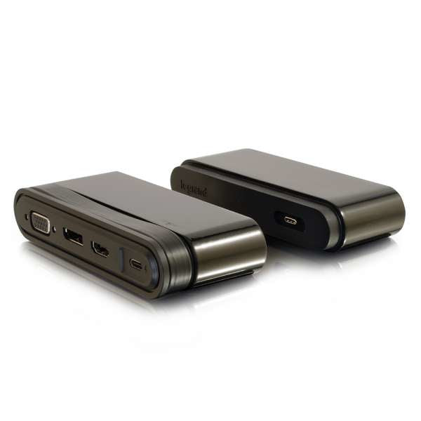 C2G USB-C Travel Dock with Hub - Docking Station - USB-C - VGA, HDMI, DP - GigE