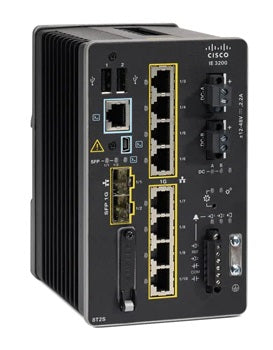 Cisco Catalyst IE3200 Rugged Series - Network Essentials - switch - Managed - 8 x 10/100/1000 + 2 x Gigabit SFP - DIN rail mountable - DC power