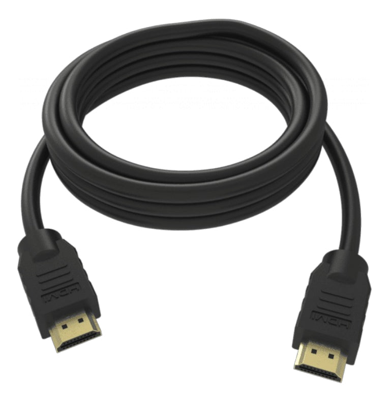 VISION Professional installation-grade HDMI cable - LIFETIME WARRANTY - 4K - HDMI version 2.0 - gold plated connectors - ethernet - HDMI (M) to HDMI (M) - outer diameter 7.3 mm - 28 AWG - 0.5 m - black