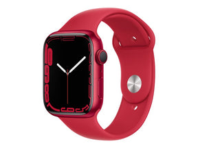 Apple Watch Series 7 GPS, 45mm (PRODUCT)RED Aluminum Case with (PRODUCT)RED Sport Band - Regular