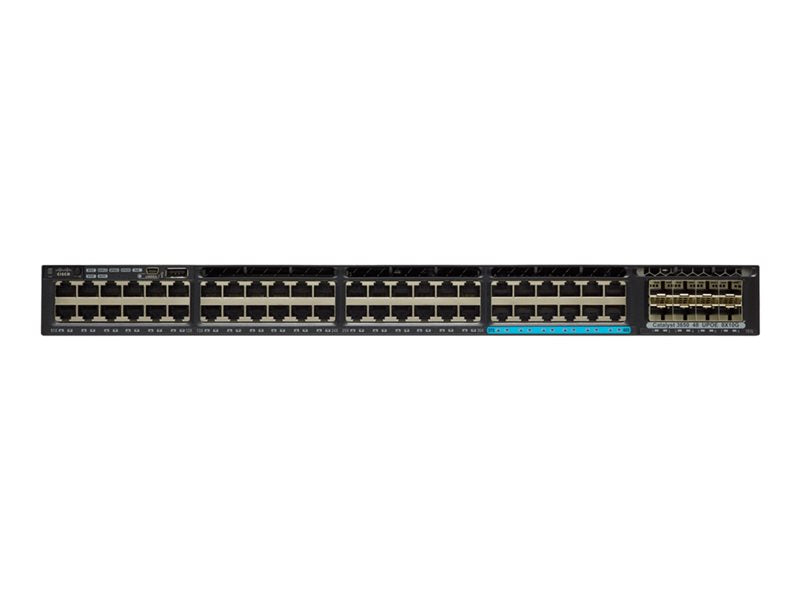 Cisco Catalyst 3650-48TS-L - Switch - Admin - 48 x 10/100/1000 + 4 x SFP - desktop, rail mountable (WS-C3650-48TS-L)