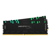 HyperX Predator RGB - DDR4 - kit - 32 GB: 2 x 16 GB - DIMM de 288 pines - 3600 MHz / PC4-28800 - CL17 - 1,35 V - sin búfer - sin ECC - negro