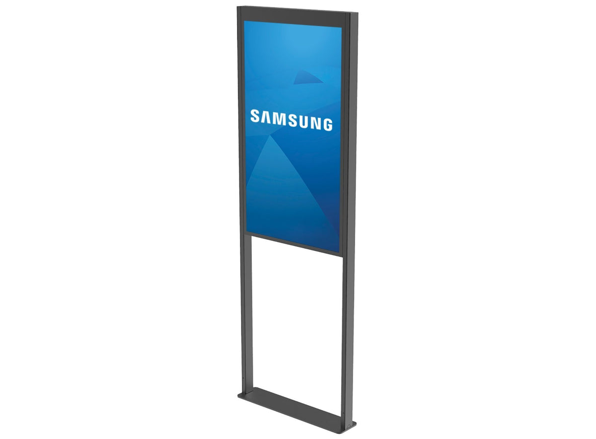 Peerless-AV SmartMount Floor mount DS-OM55ND-FLOOR - Plataforma - para visor LCD - preto opaco - tamanho de tela: 55" - para Samsung OM55N-D