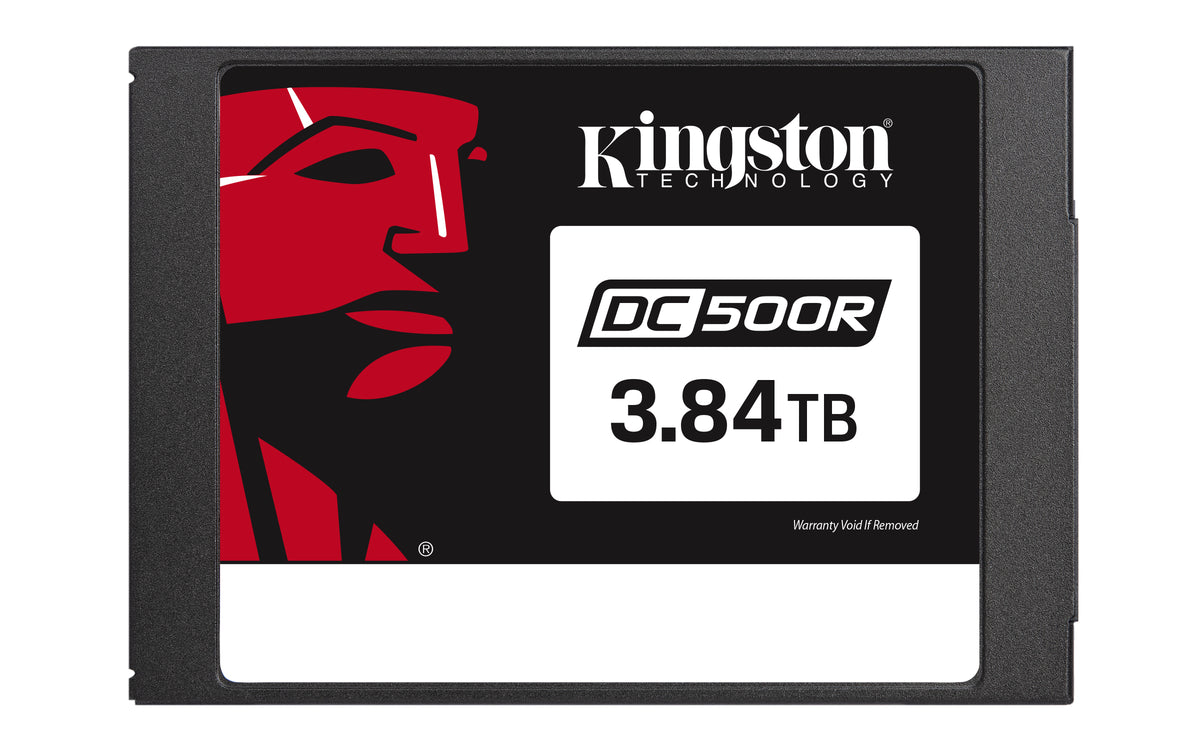 Kingston Data Center DC500R - SSD - encrypted - 3840 GB - internal - 2.5" - SATA 6Gb/s - AES - Self-Encrypting Drive (SED)