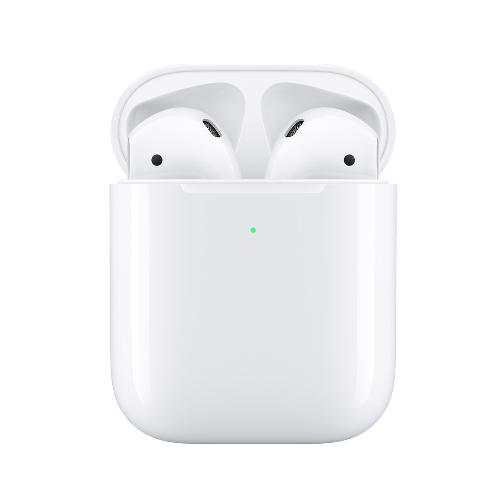 Apple AirPods with Wireless Charging Case - 2nd Gen - Wireless Headphones with Microphone - Ear Bud - Bluetooth - for iPad/iPhone/iPod/TV/Watch