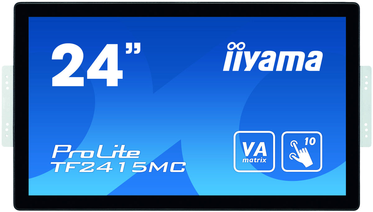 iiyama ProLite TF2415MC-B2 - Monitor LED - 23.8" - moldura aberta - ecrã de toque - 1920 x 1080 Full HD (1080p) @ 60 Hz - VA - 350 cd/m² - 3000:1 - 16 ms - HDMI, VGA, DisplayPort - preto