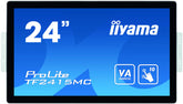 iiyama ProLite TF2415MC-B2 - LED monitor - 23.8" - open bezel - touch screen - 1920 x 1080 Full HD (1080p) @ 60 Hz - VA - 350 cd/m² - 3000:1 - 16 ms - HDMI, VGA, DisplayPort - black