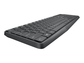 Logitech MK235 - Combinación de teclado y ratón - Inalámbrico - 2,4 GHz - Italiano/Mediterráneo