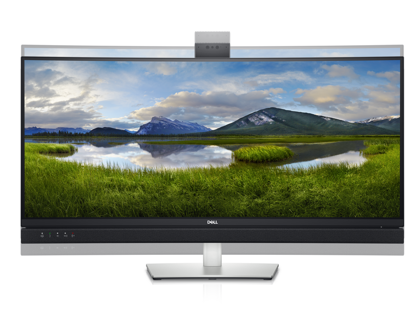 Dell 34 Video Conferencing Monitor C3422WE - LED Display - Curved - 34.14" - 3440 x 1440 UWQHD @ 60 Hz - IPS - 300 cd/m² - 1000:1 - 5 ms - HDMI, DisplayPort, USB-C - Speakers - 3 Years Old Advanced Exchange Basic Warranty - for Latitude 5320,