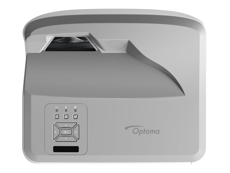 Optoma ZH500UST - Projector DLP - laser - 3D - 5000 lumens - Full HD (1920 x 1080) - 16:9 - 1080p - lentes de projeção de distância ultra curta - branco