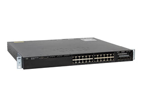 Cisco Catalyst 3650-24TD-S - Switch - L3 - Administrado - 24 x 10/100/1000 + 2 x 10 Gigabit SFP+ - escritorio, montaje en riel (WS-C3650-24TD-S)