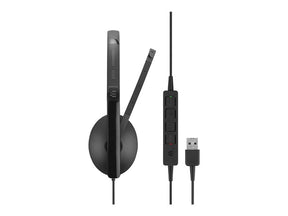 EPOS I SENNHEISER ADAPT SC 130 USB - Headphones - in ear - with cable - active noise canceling - USB - black, white - Skype for Business Certified