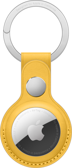 APPLE AIRTAG LEATHER KEY RING - MEYER LEMON