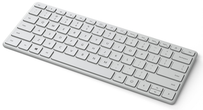 Microsoft Designer Compact - Teclado - Inalámbrico - Bluetooth 5.0 - Inglés - Glacier