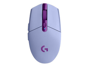 Logitech G G305 - Mouse - optical - 6 buttons - wireless - LIGHTSPEED - wireless USB receiver - lilac (910-006022)