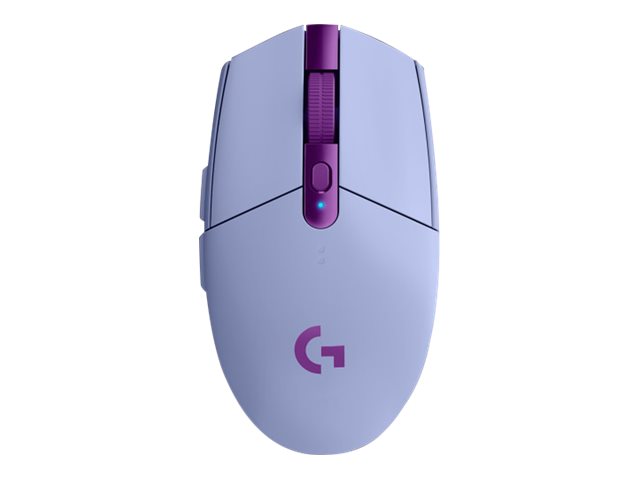 Logitech G G305 - Mouse - optical - 6 buttons - wireless - LIGHTSPEED - wireless USB receiver - lilac (910-006022)