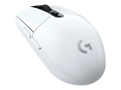 Logitech G G305 - Ratón - óptico - 6 botones - inalámbrico - LIGHTSPEED - Receptor inalámbrico USB - blanco